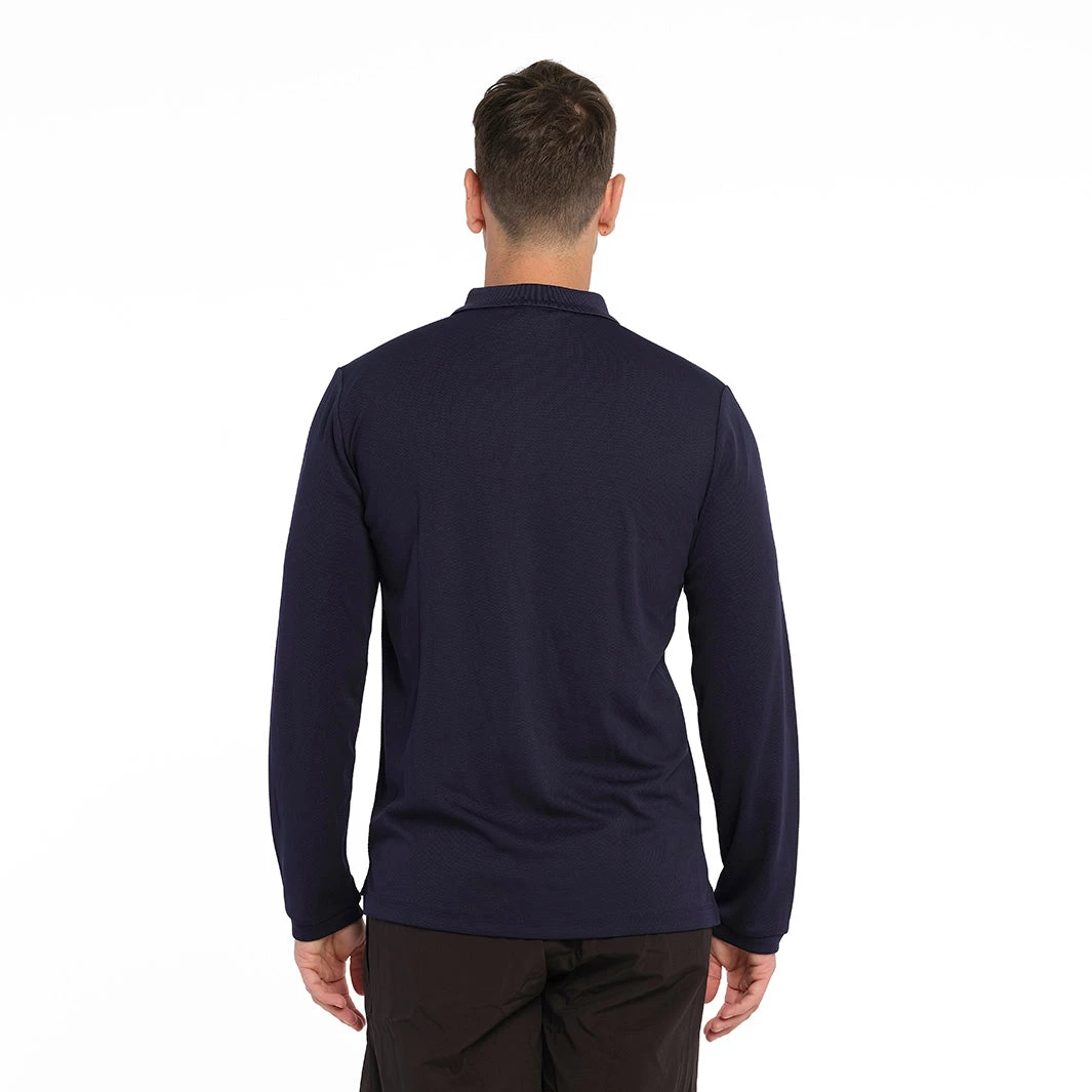 Mens Long Sleeve Polo - Navy 6 Mens Long Sleeve Polo - Navy - Image 4