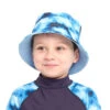 Infant Blue Tie Dye Bucket Swim Hat