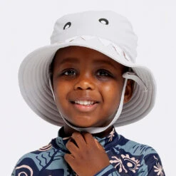 Toddler Shark Bucket Swim Hat -Cancer Council Supplies Shop 250701 CancerCouncil Ecom CCCCC400735 8451