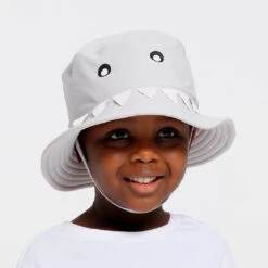 Toddler Shark Bucket Swim Hat