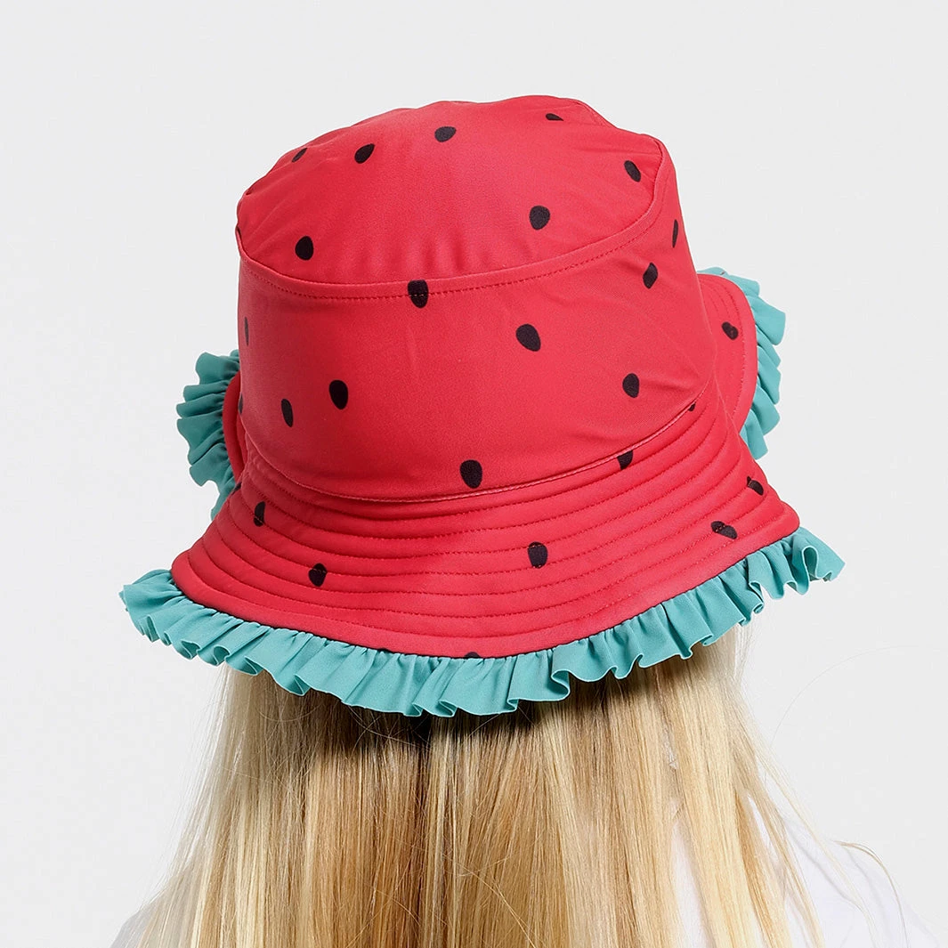 Toddler Watermelon Bucket Swim Hat 4 Toddler Watermelon Bucket Swim Hat - Image 2