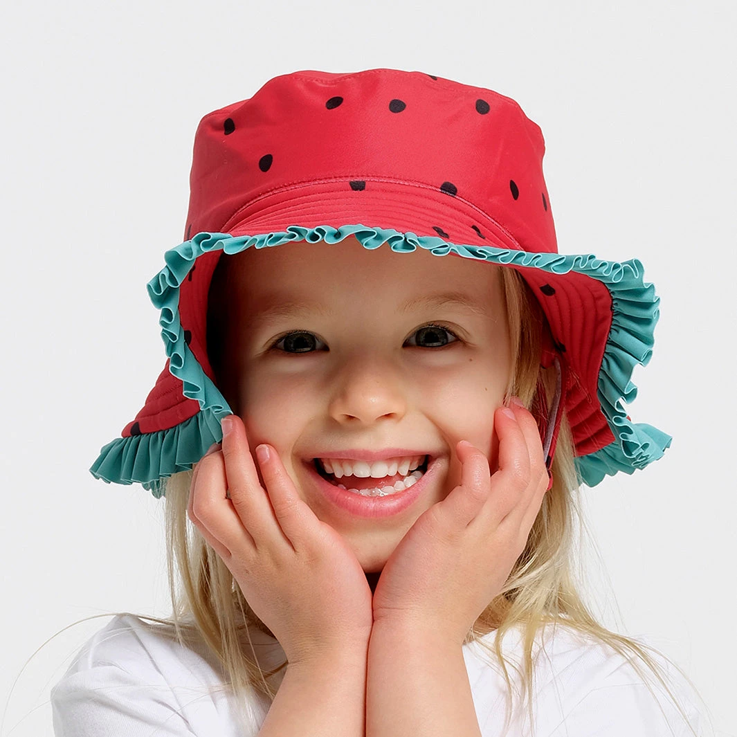 Toddler Watermelon Bucket Swim Hat 6 Toddler Watermelon Bucket Swim Hat - Image 4