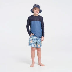 Kids Deep Blue LS Rashie -Cancer Council Supplies Shop 250701 CancerCouncil Ecom CCCCC672255 9018