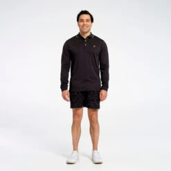 Mens Long Sleeve Polo - Charcoal -Cancer Council Supplies Shop 250701 CancerCouncil Ecom CCCCC971145 9707