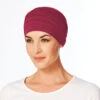 Christine Yoga Turban - Deep Red -Cancer Council Supplies Shop 7315 1