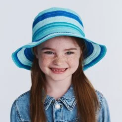 Chloe Bucket Hat - Blue
