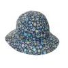 Levi Bucket Hat - Blue Flower -Cancer Council Supplies Shop B681BlueFloral 2