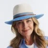 Heritage Town & Country Hat - Ivory/Ice Blue -Cancer Council Supplies Shop BD146IvoryIceBlueHERITAGEModel 5