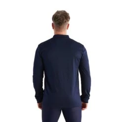 Mens Long Sleeve Pocket Polo - Navy -Cancer Council Supplies Shop CCCCC131312 Navy 3