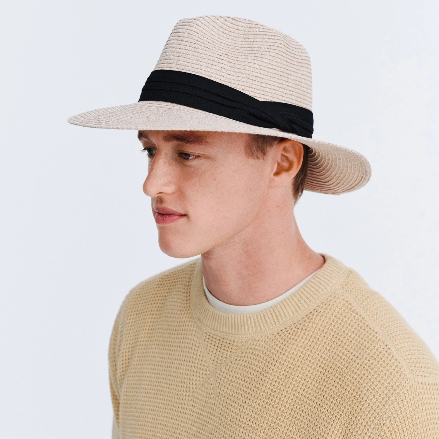 Perry Fedora Hat - Oatmeal 4 Perry Fedora Hat - Oatmeal - Image 2