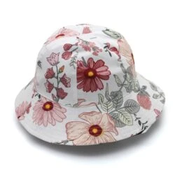 Blair Bucket Hat - White Flower