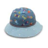 Stevie Souwester Hat - Fish -Cancer Council Supplies Shop PK008TurquoisewithFishIMG 9846