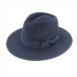 Sherry Fedora Hat - Navy -Cancer Council Supplies Shop PL413NavySherryFedoraAngle