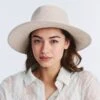 Linda Fedora Hat - Mixed Camel -Cancer Council Supplies Shop PL415MixCamelLINDAModel 1