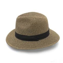 Christian Fedora Hat - Brown -Cancer Council Supplies Shop PM800BrownCombo sidecrop