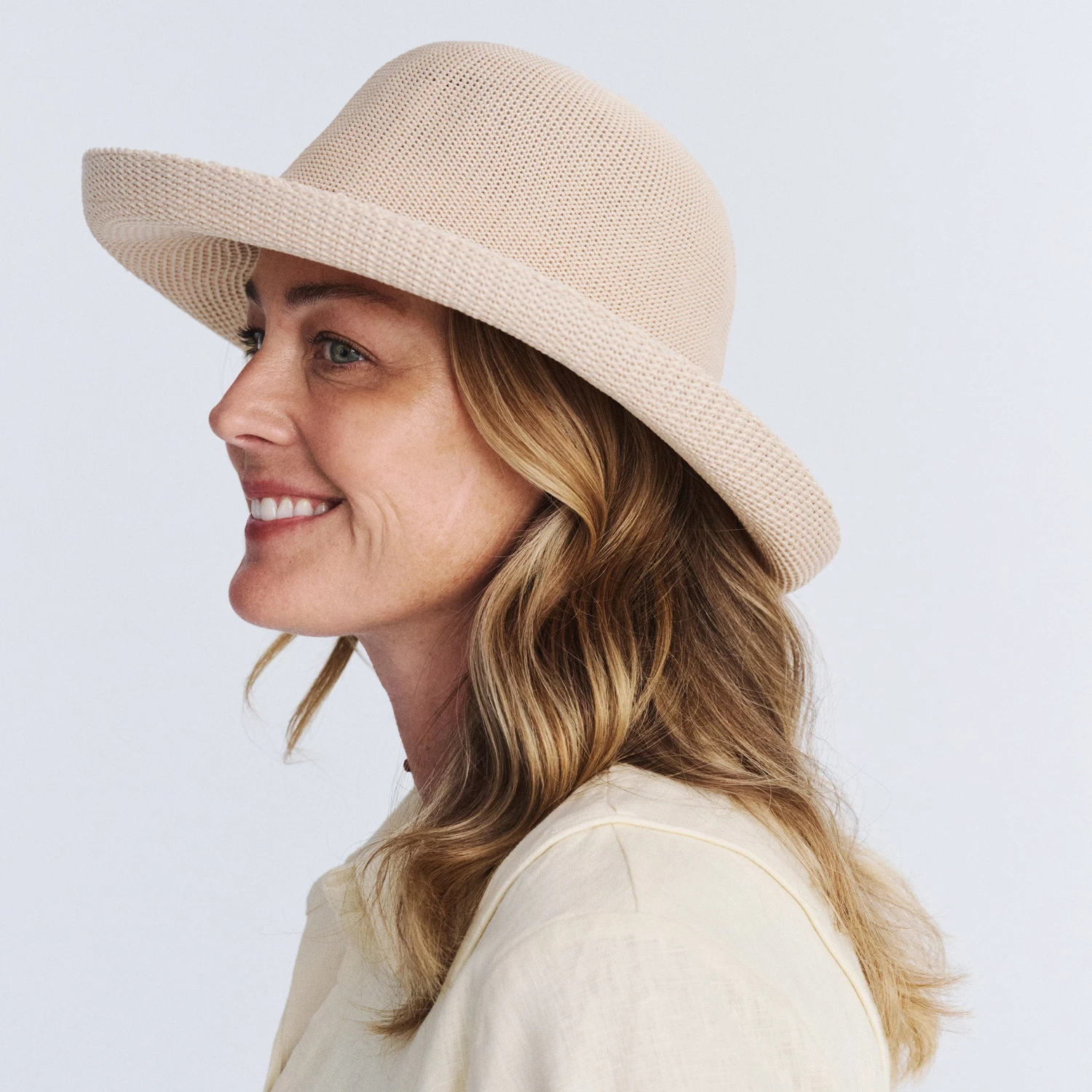 Classic Breton Hat - Beige 4 Classic Breton Hat - Beige - Image 2