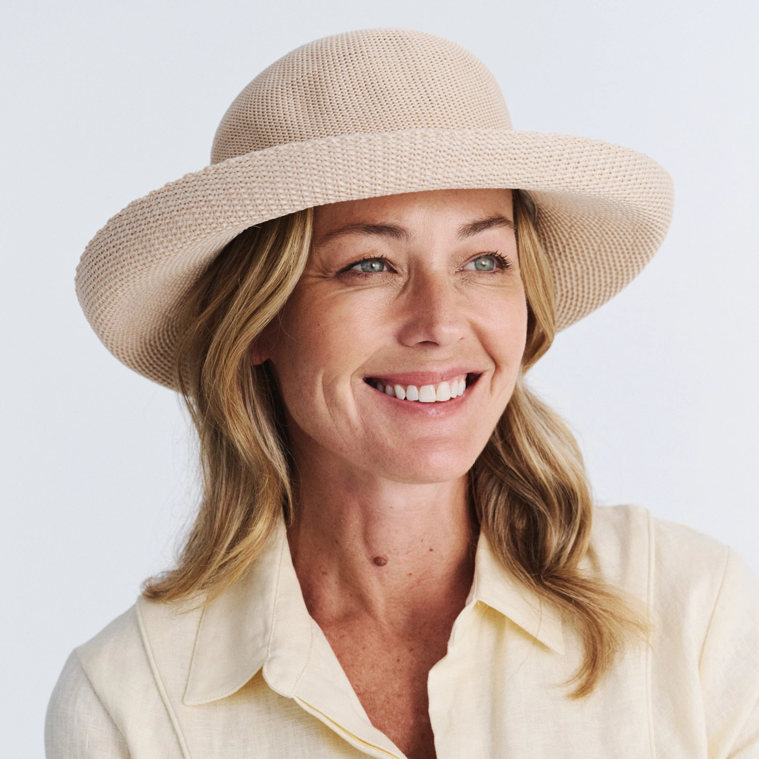 Classic Breton Hat - Beige 3 Classic Breton Hat - Beige