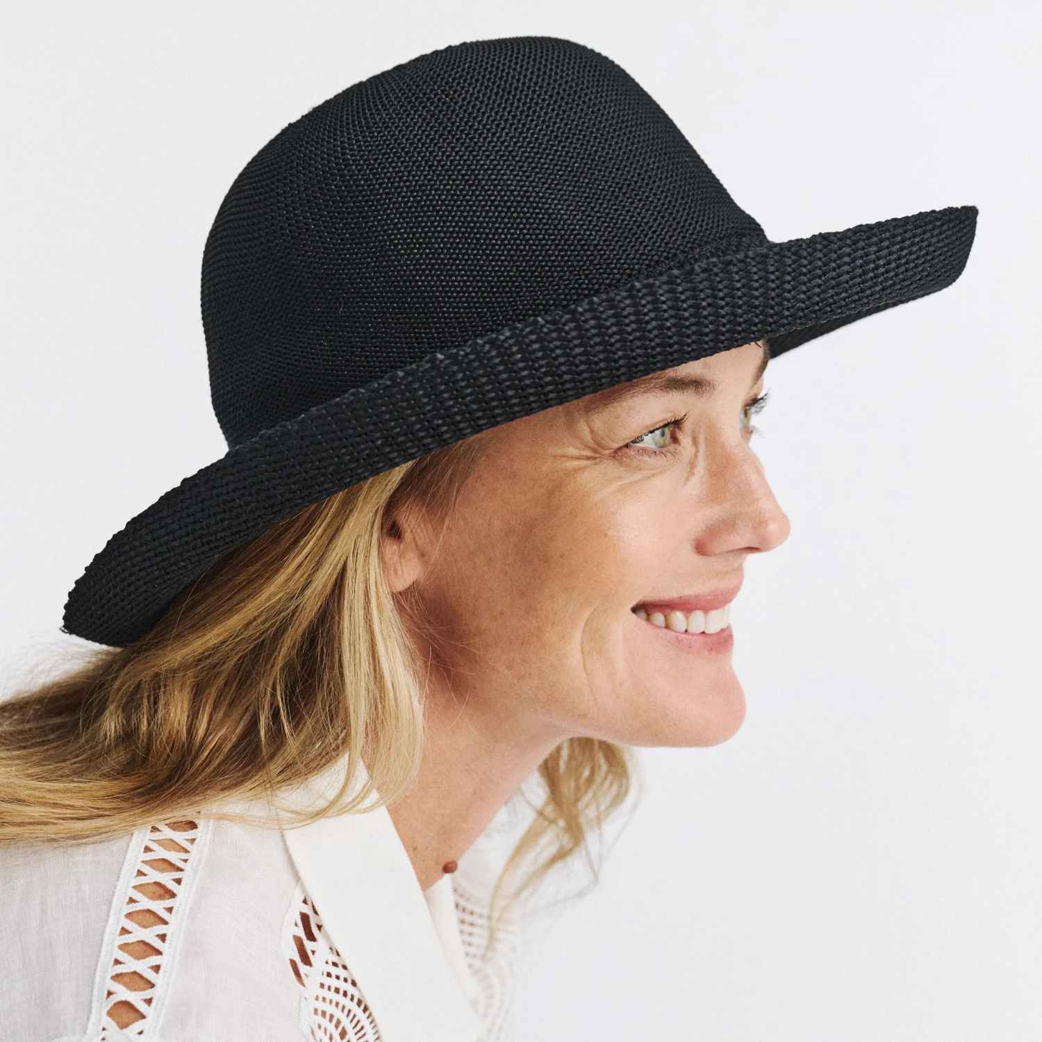 Classic Breton Hat - Black 4 Classic Breton Hat - Black - Image 2