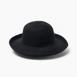 Classic Breton Hat - Black 12 Classic Breton Hat - Black -Cancer Council Supplies Shop R35LBlackangle
