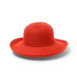 Classic Breton Hat - Dark Orange 9 Classic Breton Hat - Dark Orange -Cancer Council Supplies Shop R35LDarkOrangeCLASSICFront