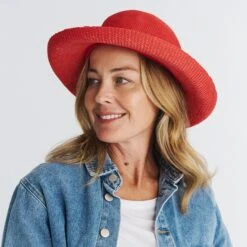 Classic Breton Hat - Dark Orange