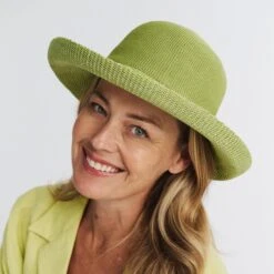 Classic Breton Hat - Lime Green