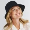 Tamzin Bucket Hat - Black -Cancer Council Supplies Shop R36LBlackTAMZINModel 2