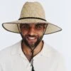 Classic Straw Surf Hat - Natural 1 Classic Straw Surf Hat - Natural -Cancer Council Supplies Shop RH027NaturalCLASSICSURFMens 1