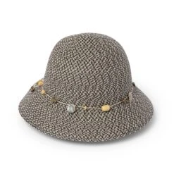 Bohemian Bucket Hat - Charcoal -Cancer Council Supplies Shop RL30Charcoal 2