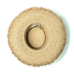Quinn Raffia Wide Brim Hat - Natural Black -Cancer Council Supplies Shop RL674NaturalBlackQUINNbelow