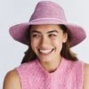 Jacqui Mannish Hat - Old Rose Pink 1 Jacqui Mannish Hat - Old Rose Pink -Cancer Council Supplies Shop RL73OldRoseJACQUIModel 5
