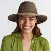 Jacqui Mannish Hat - Suede -Cancer Council Supplies Shop RL73SuedeJACQUIModel 1