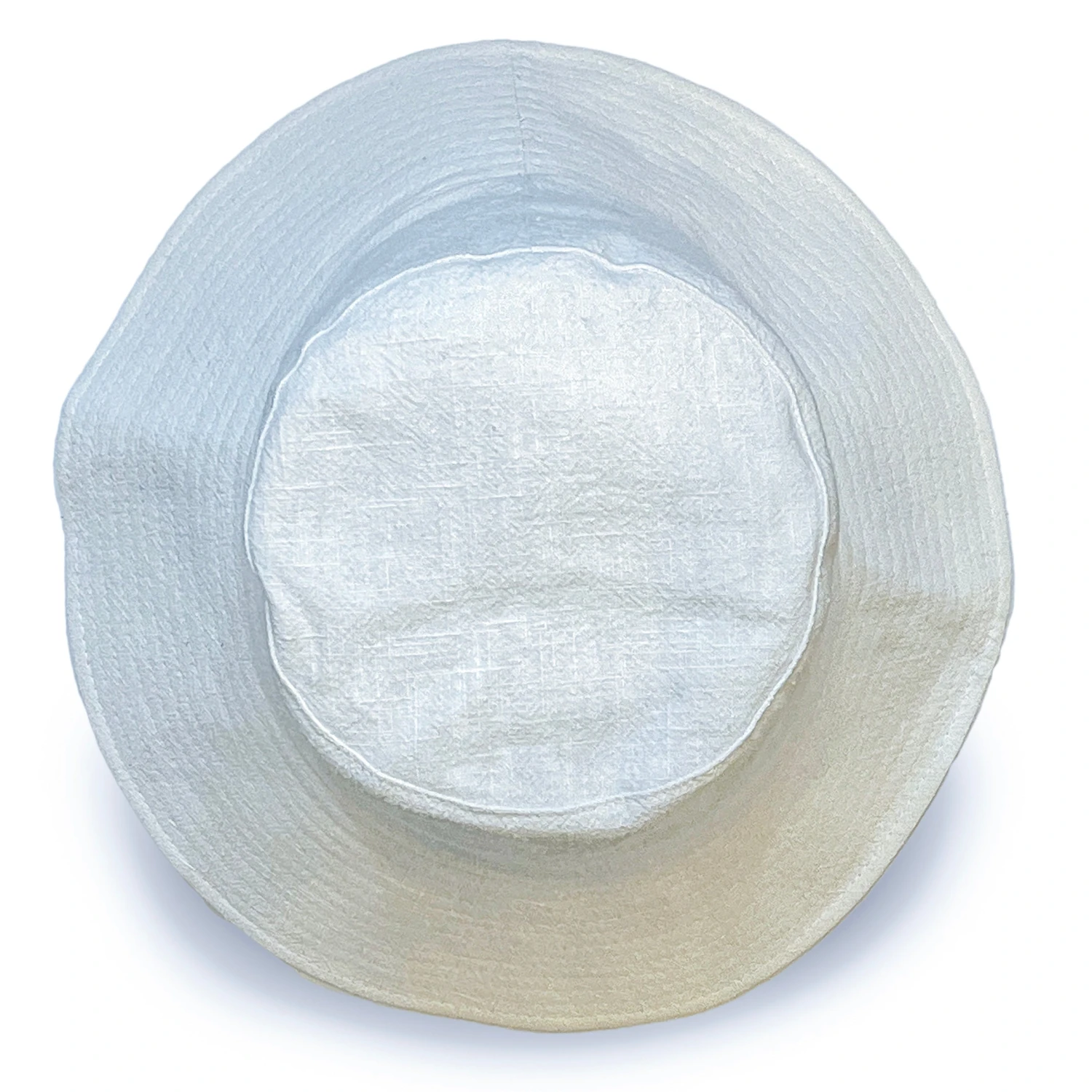 Sadie Linen Bucket Hat - White 8 Sadie Linen Bucket Hat - White - Image 6