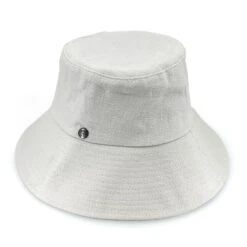 Sadie Linen Bucket Hat - White 10 Sadie Linen Bucket Hat - White -Cancer Council Supplies Shop RL876WhiteSADIEAngle