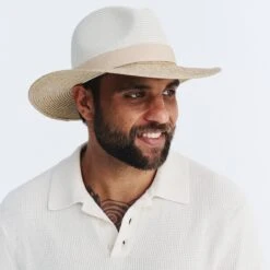 Café Fedora Hat - Ivory/Natural -Cancer Council Supplies Shop RM399IvoryNaturalCAFE Mens 1