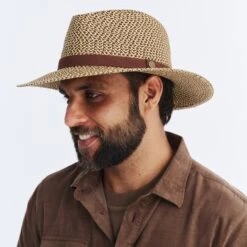 Outback Lightweight Fedora Hat - Chocolate 11 Outback Lightweight Fedora Hat - Chocolate -Cancer Council Supplies Shop RM733ChocolateOUTBACKMens 2