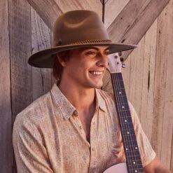 Blake Felt Fedora Hat - Chocolate -Cancer Council Supplies Shop RM902 67 AChocolateUPDATE